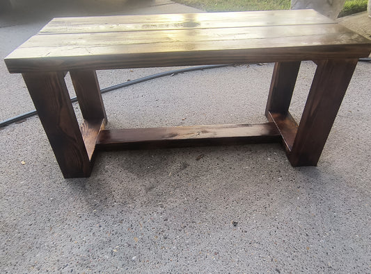 Wood bench