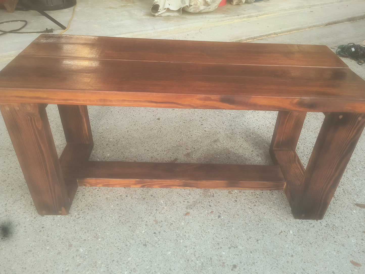 Handmade Pine Wood Bench | Indoor & Outdoor