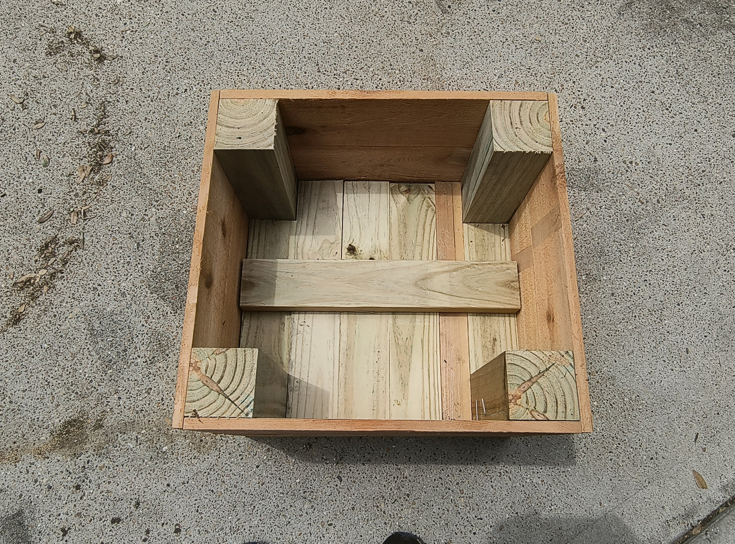 Handmade Cedar Planter Box on Wheels