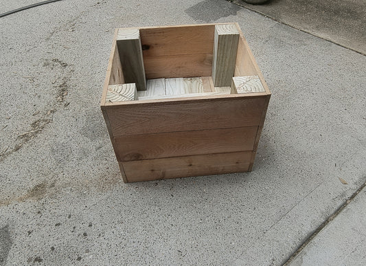 Handmade Cedar Planter Box on Wheels